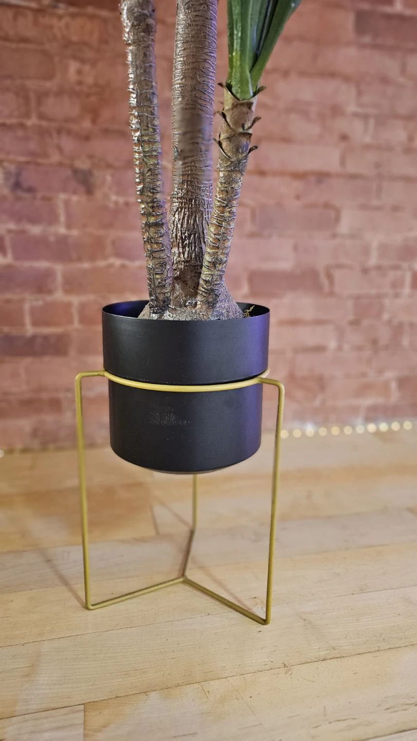 Artificial Yucca Plant with Metal Stand - photo 2