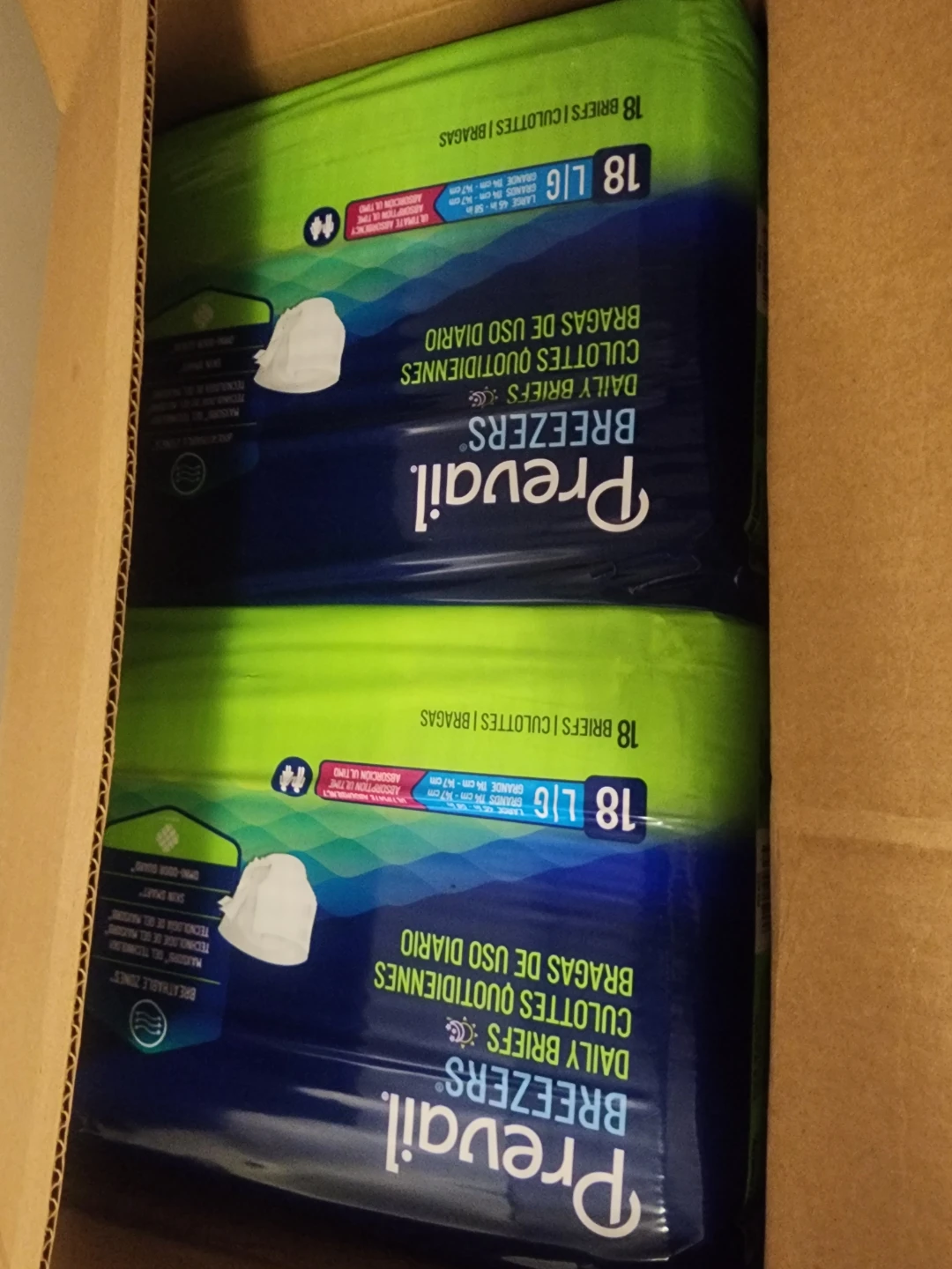 Prevail Breezers Daily Briefs Size Large