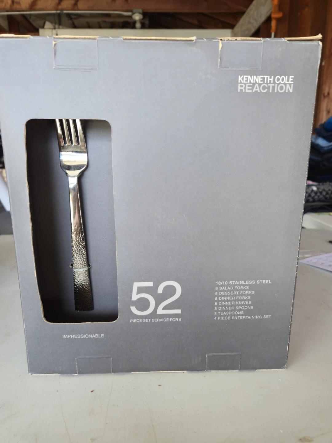 Kenneth Cole Reaction 52-Piece S.S Flatware Set - BRAND NEW