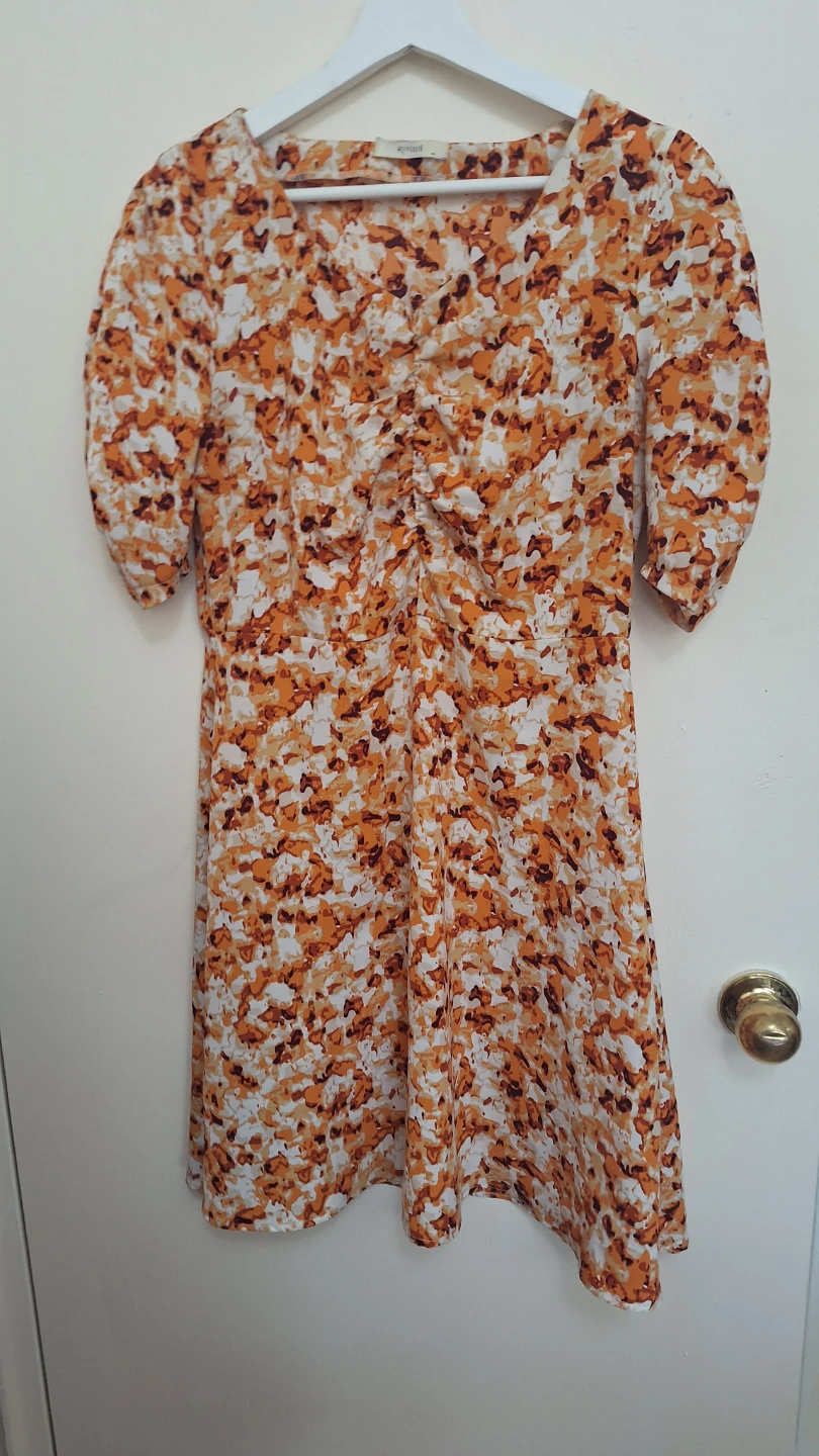 Risque Orange Print Dress - photo 3