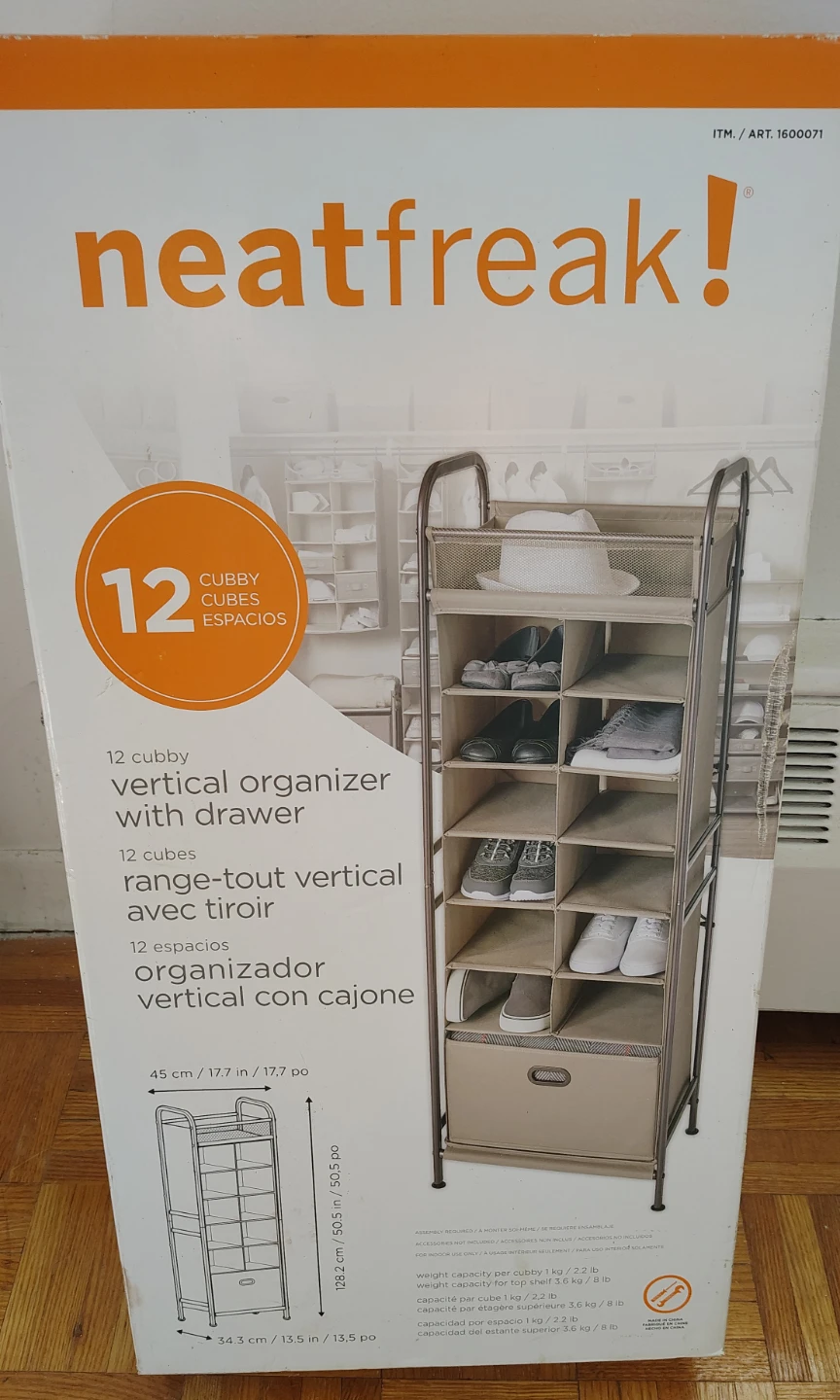 Neatfreak 12-Cubby Vertical Organizer with Drawer