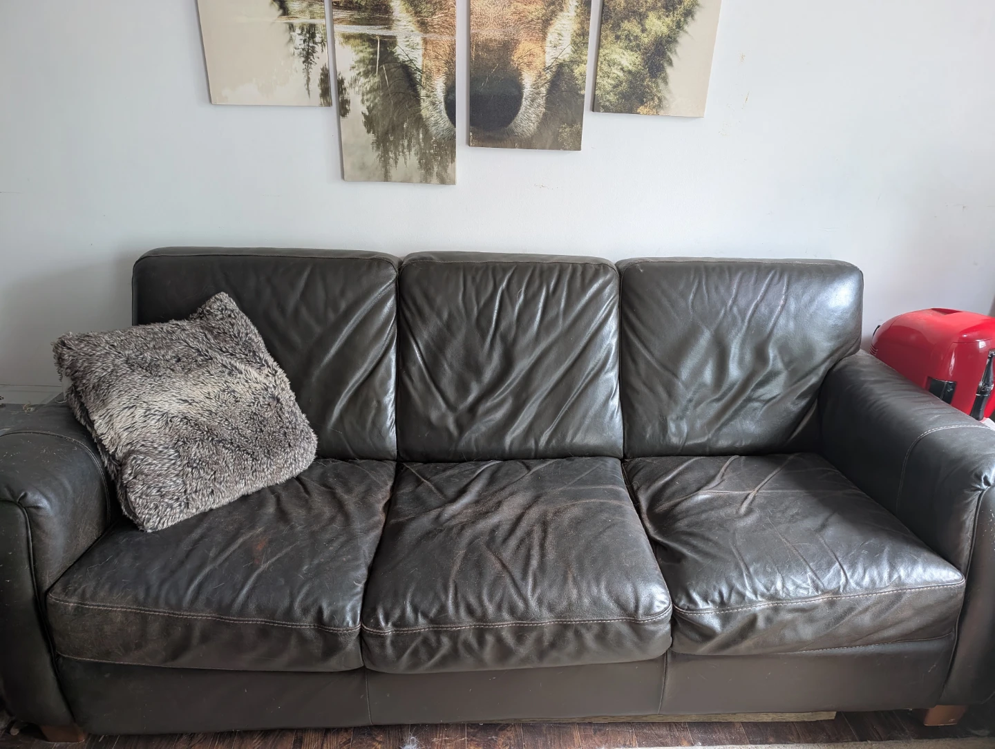 Leather sofa