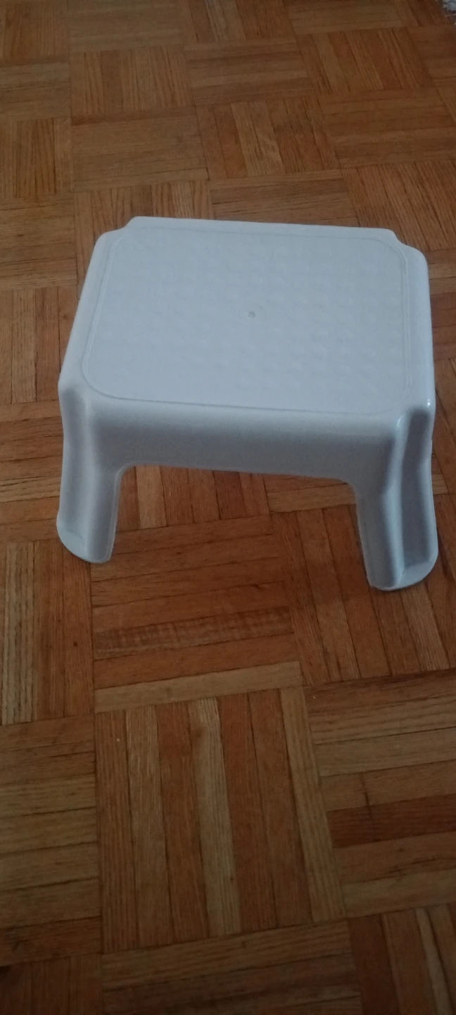 White Plastic Step Stool