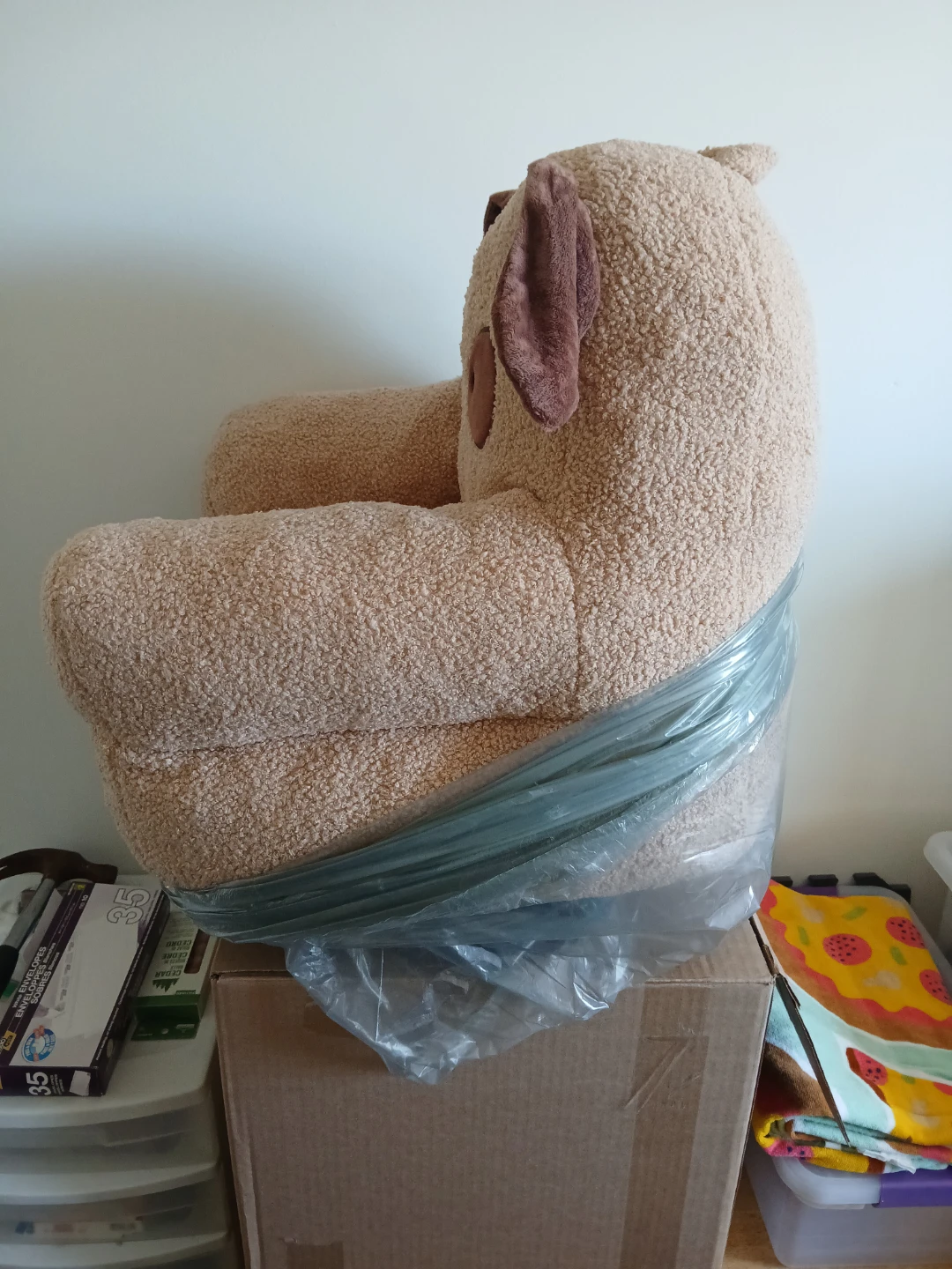 Plush Dog Chair for Kids