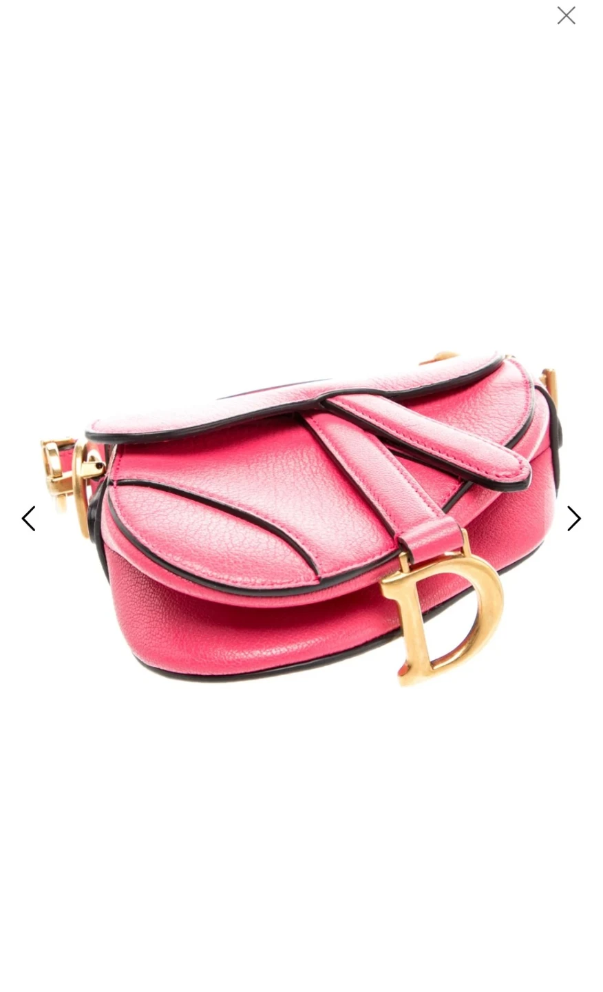 Christian Dior Mini Saddle Bag in Pink - photo 2