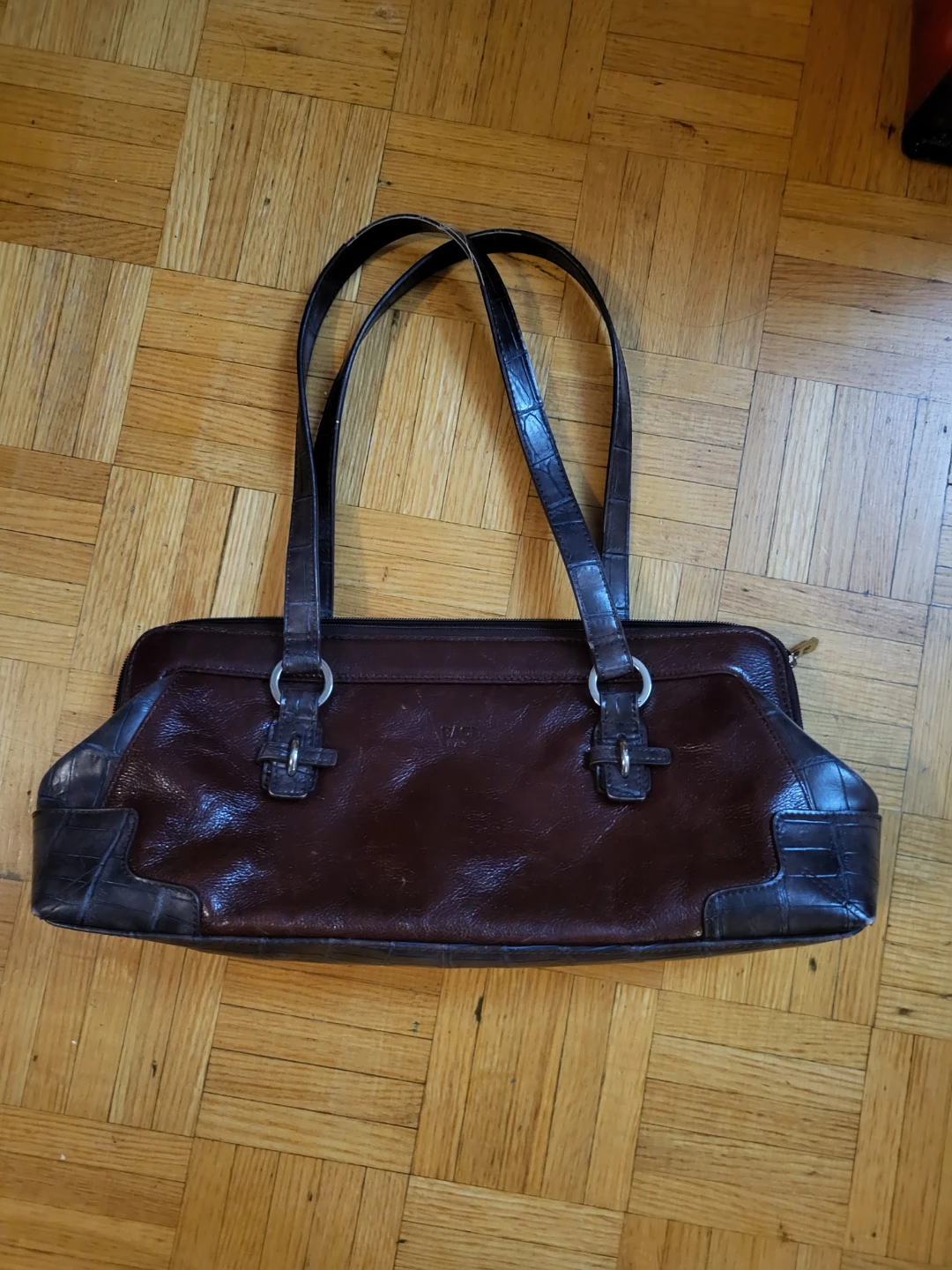 Baci Italia Dark Brown Leather Handbag