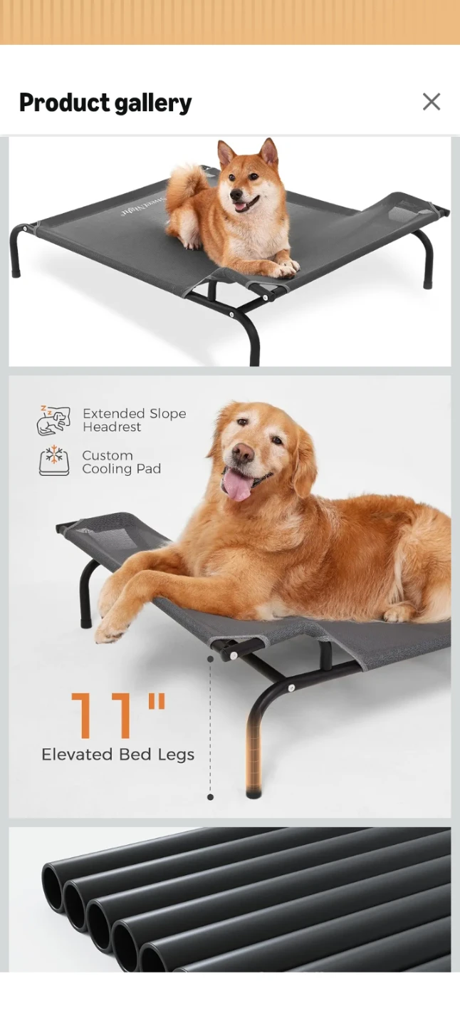 Sweetnight Elevated Cooling Dog Bed Large 🏈 - photo 3