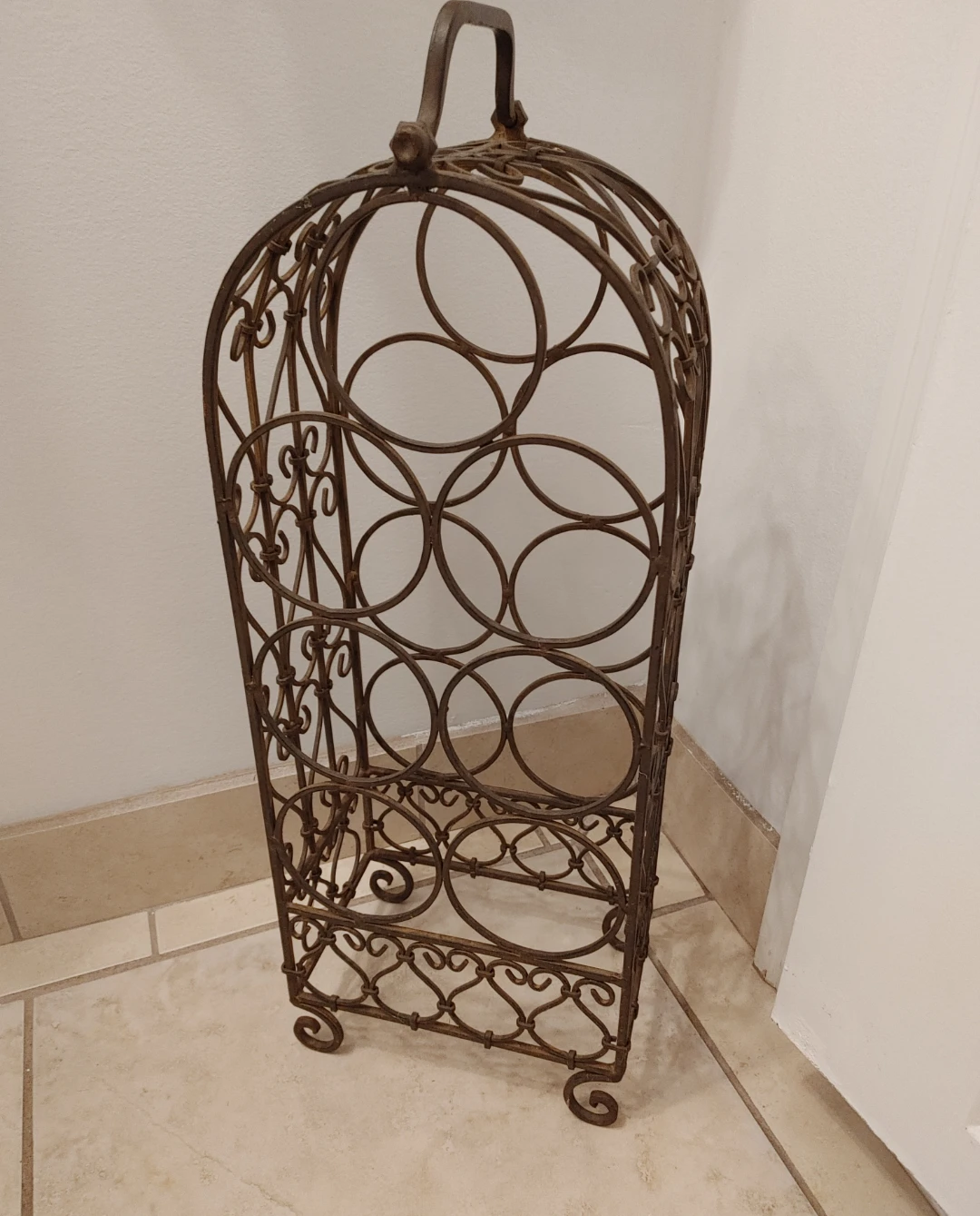 Wrought Iron Wine Rack