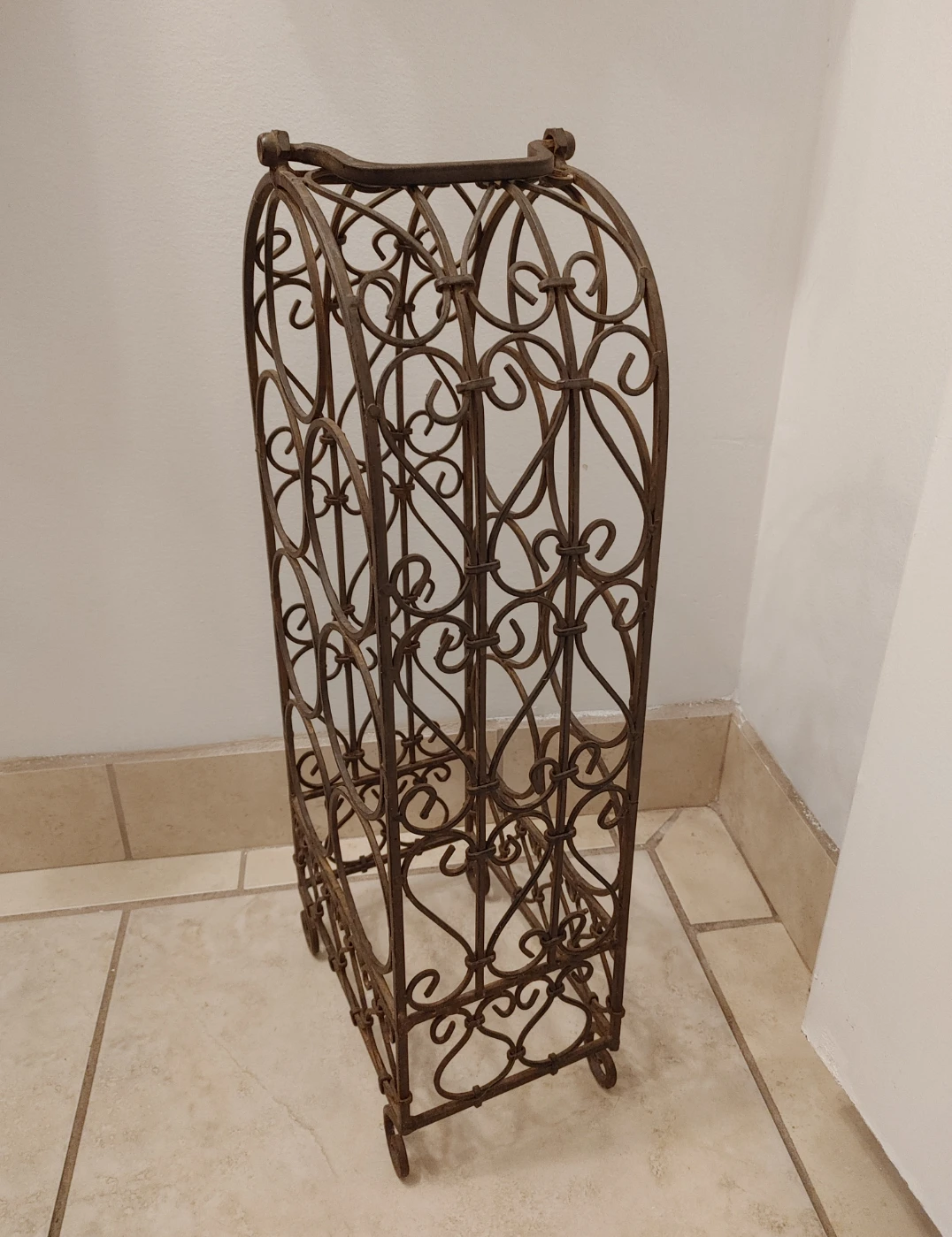 Wrought Iron Wine Rack - photo 2