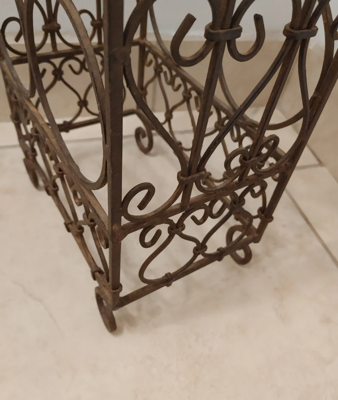 Wrought Iron Wine Rack - photo 4