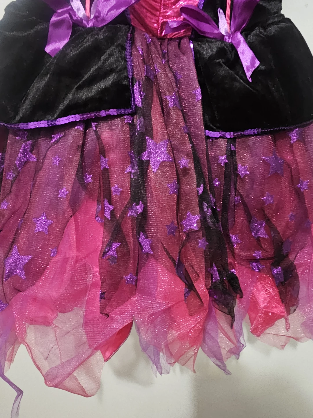 Girls Purple and Pink Witch Costume Dress - photo 3