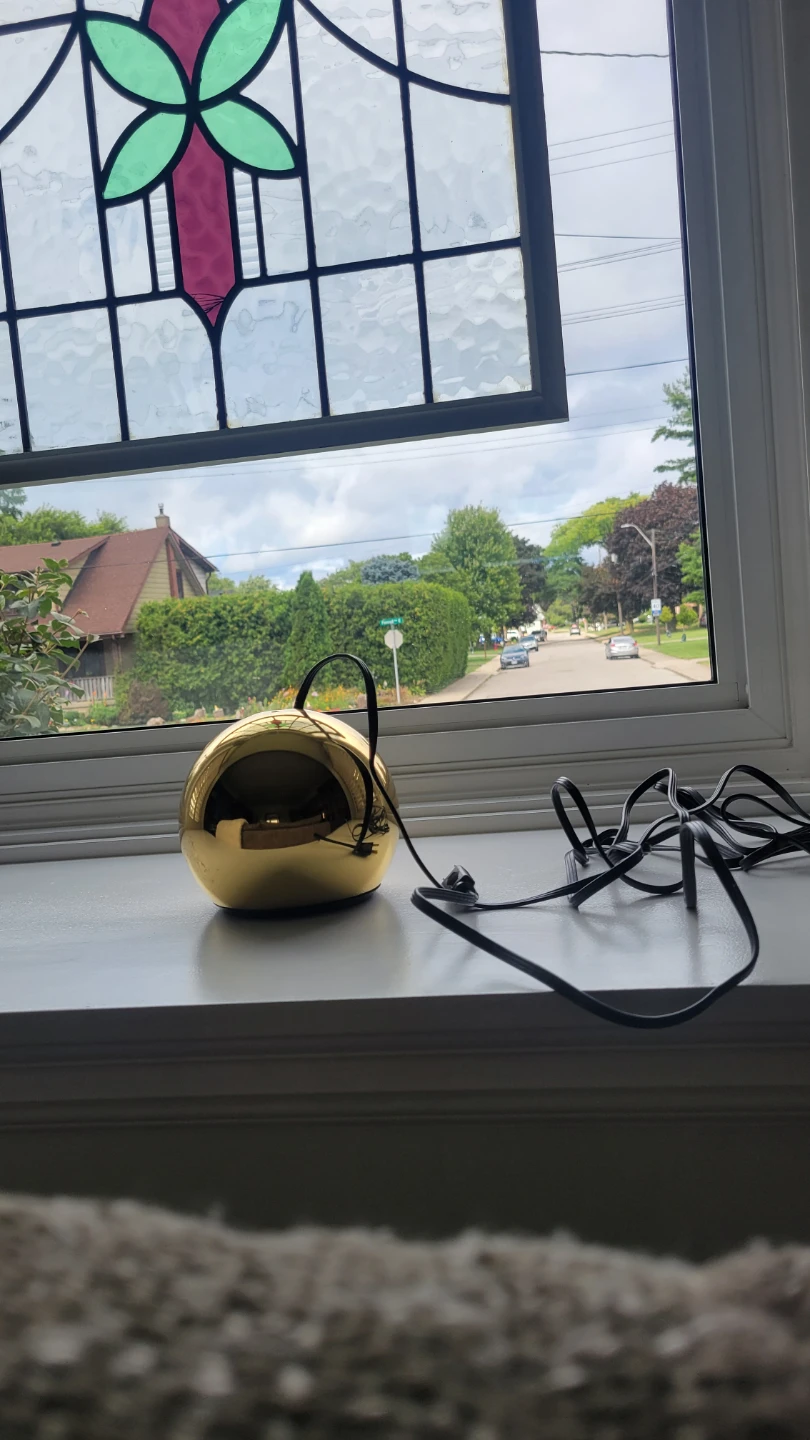 Mid Century Retro Eyeball Gold Atomic Light - photo 3