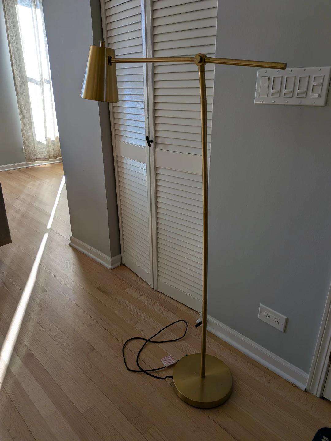 (Price Flexible) Golden Floor Lamp with Warm Yellow Light - photo 5