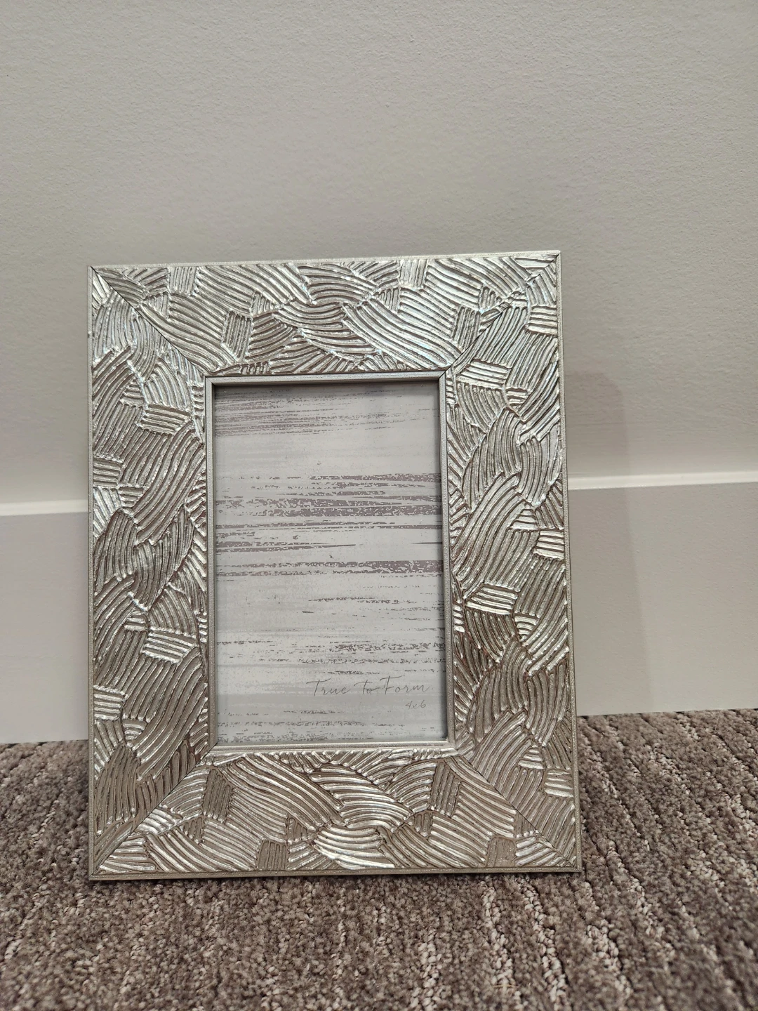 Sheffield Home Silver Textured Photo Frame
