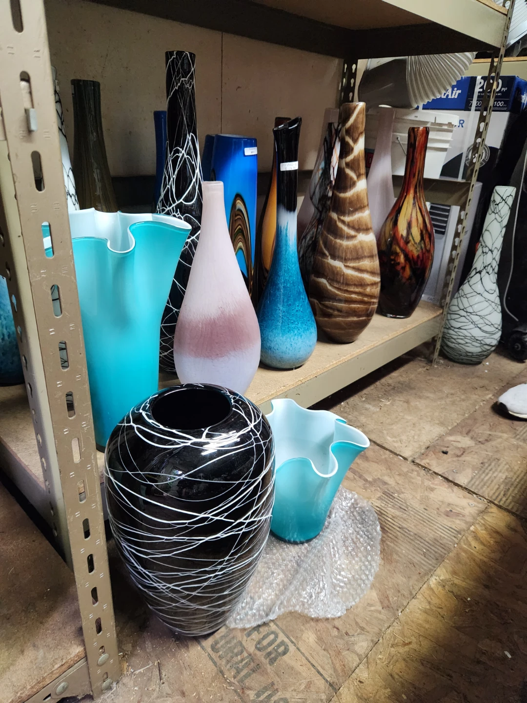 Assorted Decorative Glass Vases