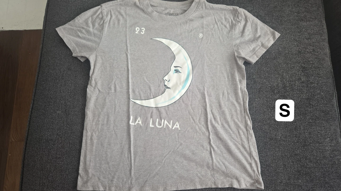 Grey La Luna Graphic T-Shirt Size S