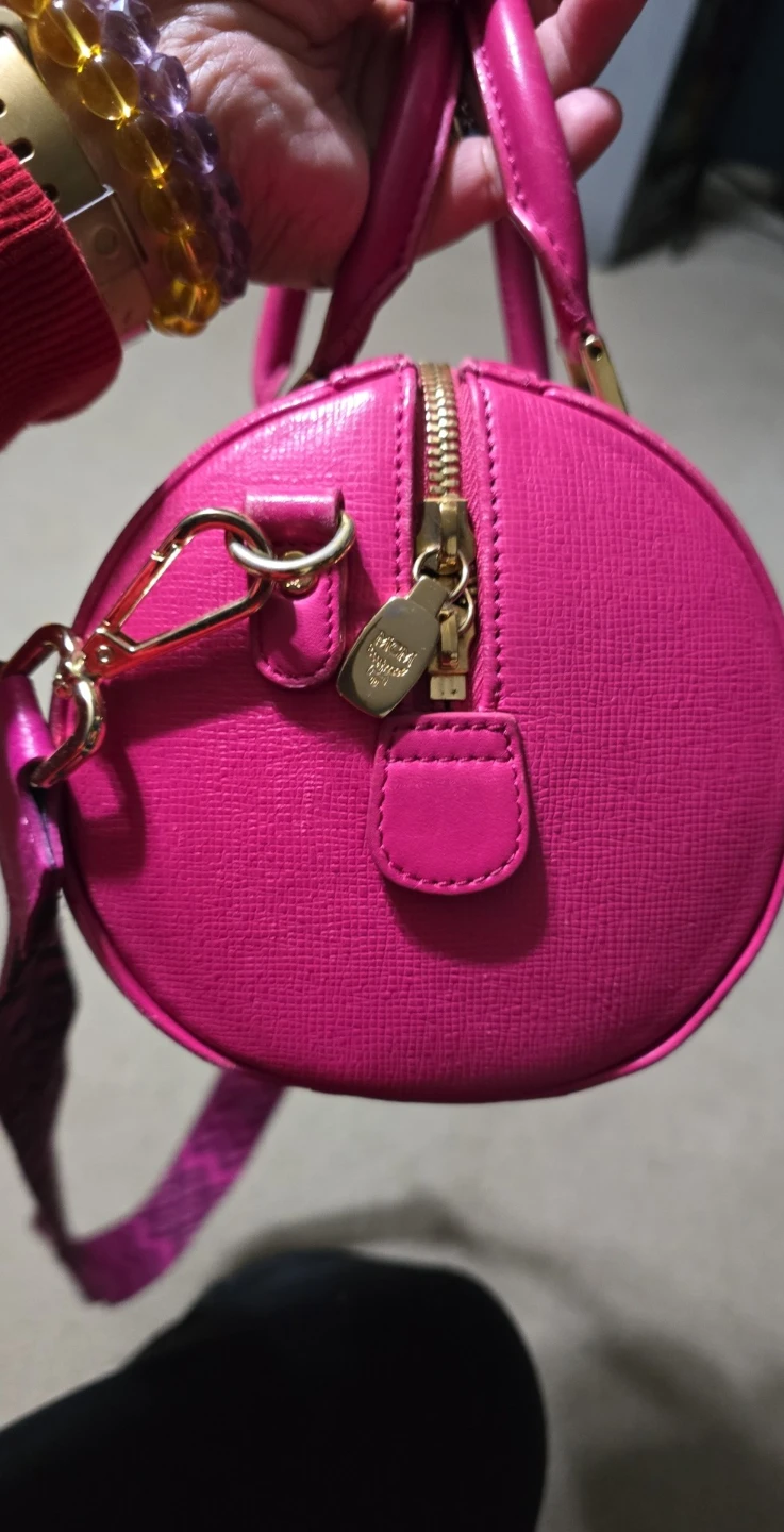 MCM Pink Mini Boston Bag - photo 3