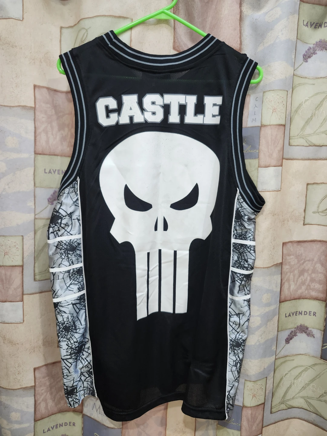 Marvel The Punisher Castle Basketball Jersey Black Large - photo 3