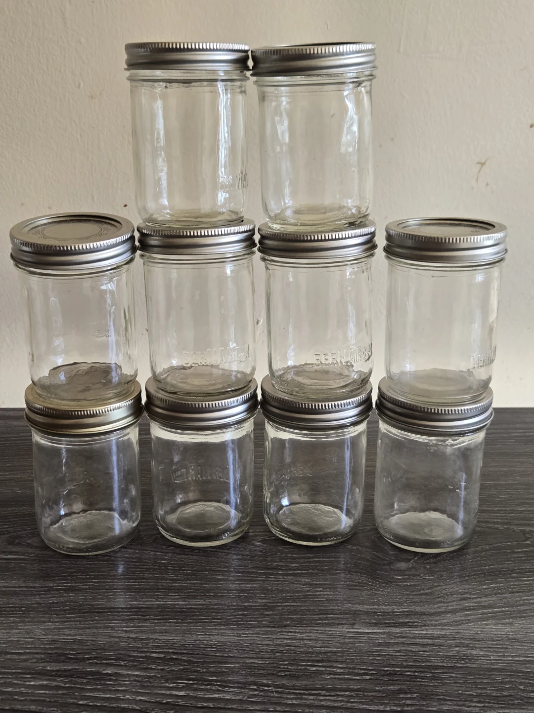 Set of 10 Bernardin Mason Jars
