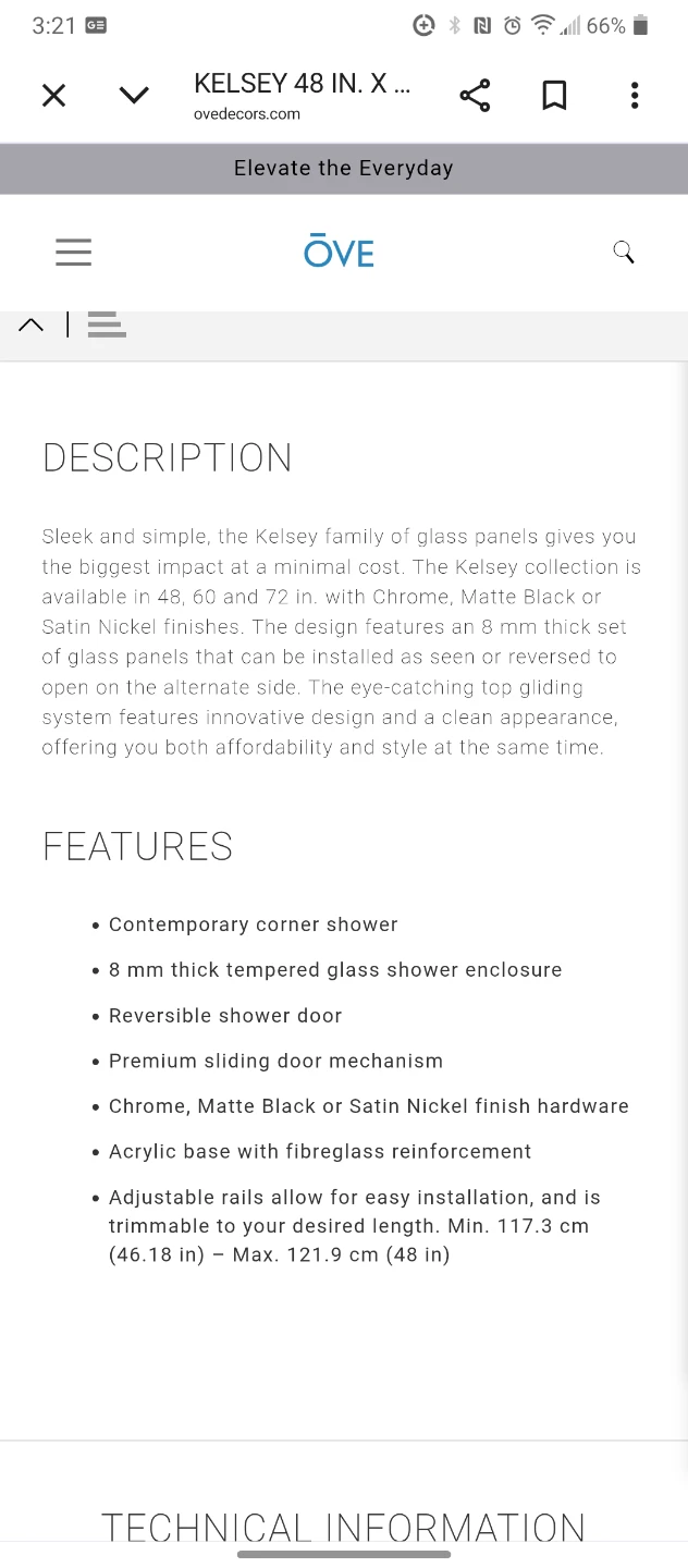 Sliding Glass Shower Enclosure without base - photo 3
