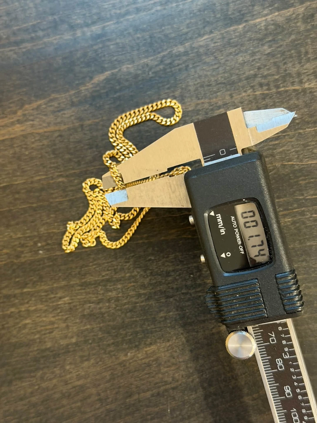 18k gold Miami Cuban solid link chain - photo 3