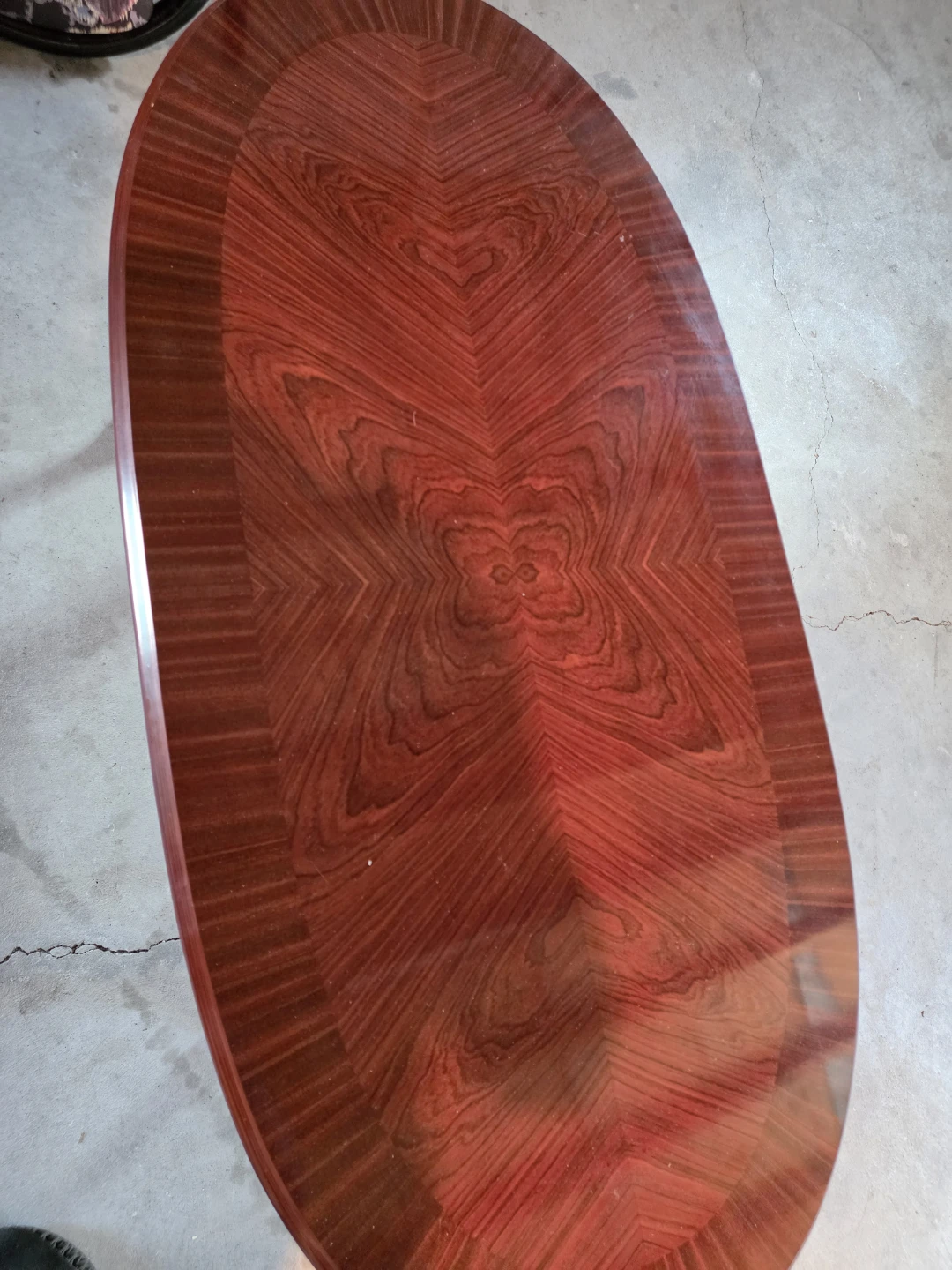 Oval Wood Coffee Table