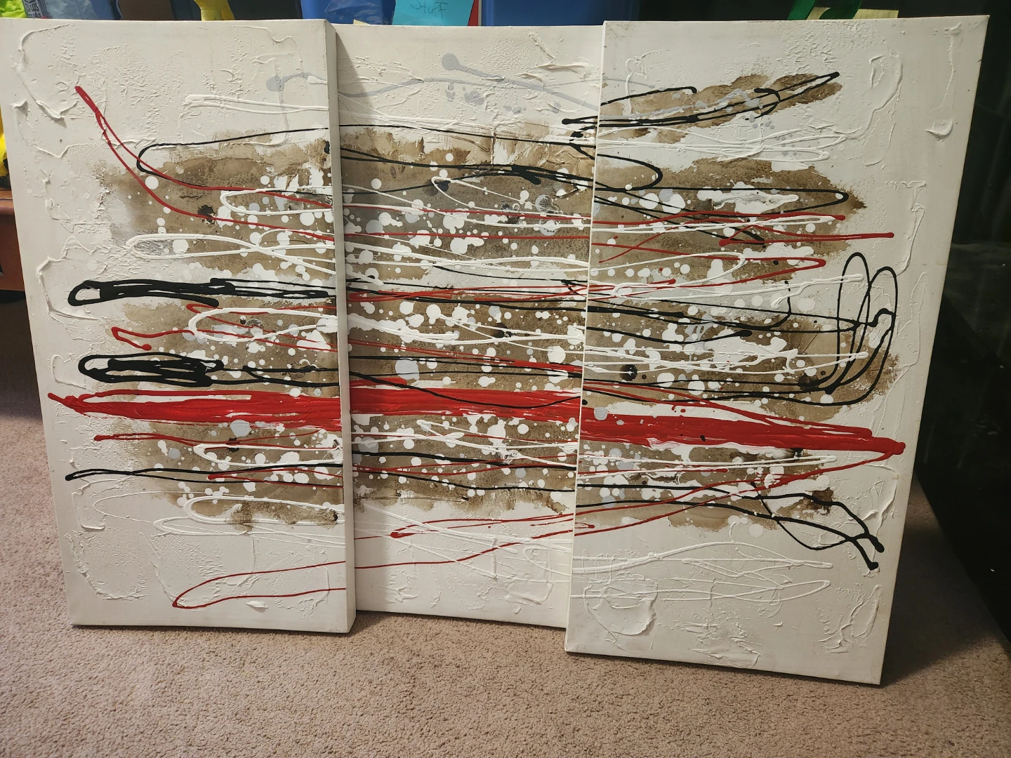 3-Piece Abstract Canvas Wall Art Set
