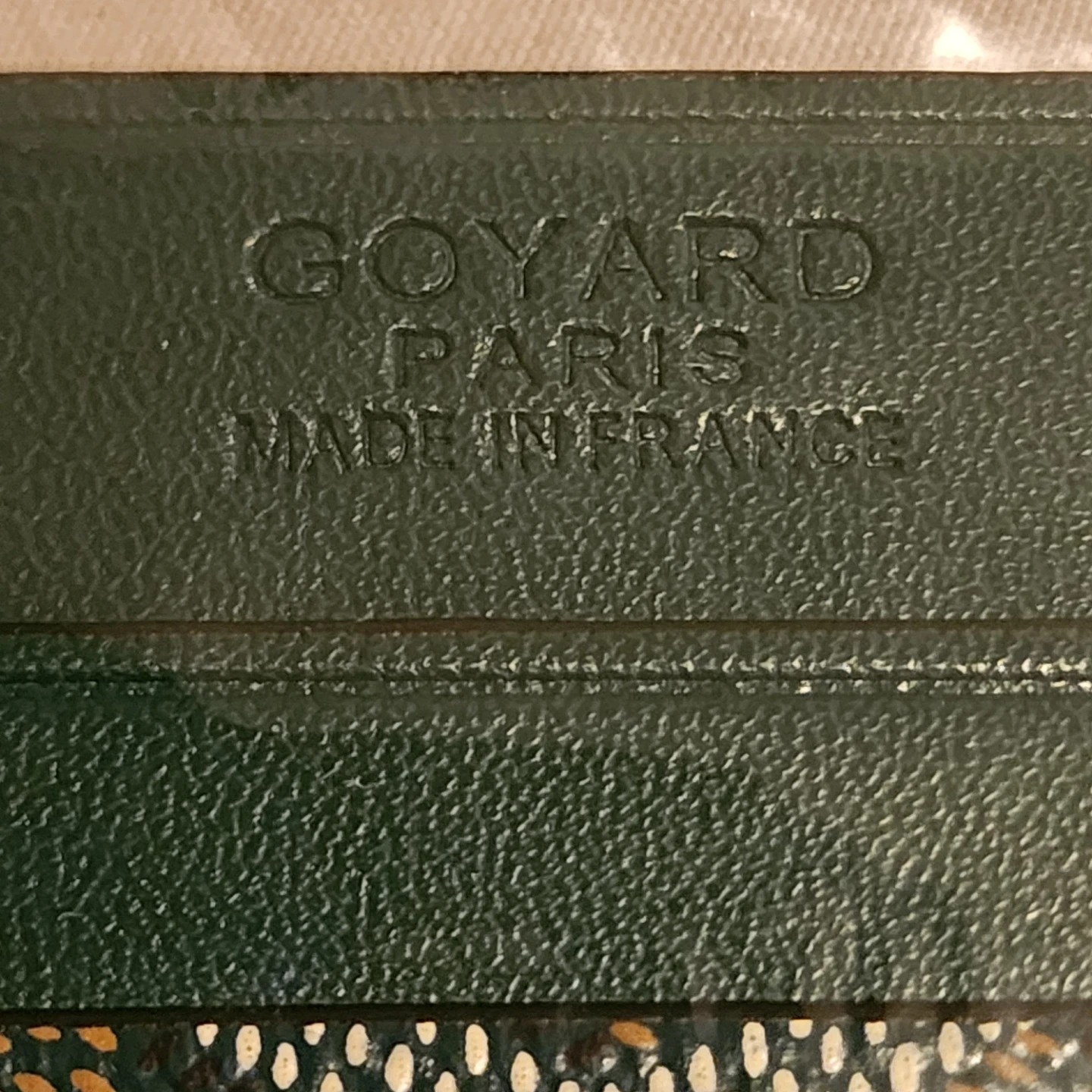 Goyard Card Holder Green - photo 3
