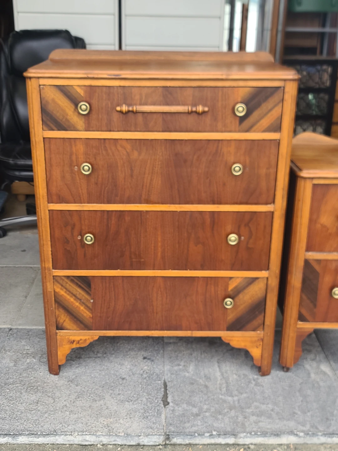 Vintage Wooden Dresser and Vanity Set - photo 3