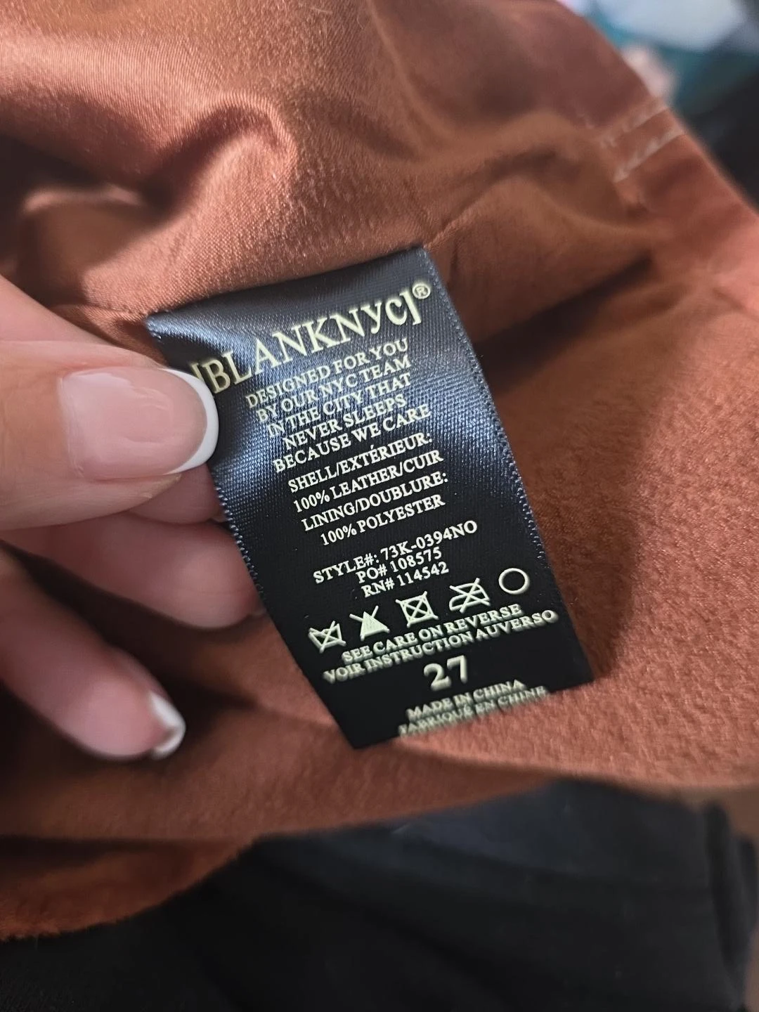 BLANKNYC Leather Skirt Size 27 - photo 4