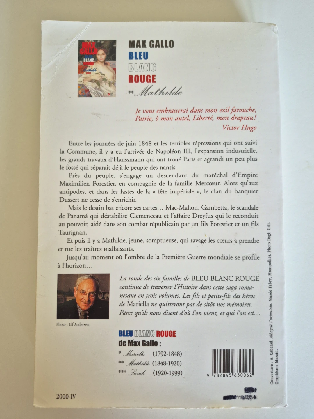 French Books: Bleu Blanc Rouge Max Gallo (2 books for $15) - photo 5