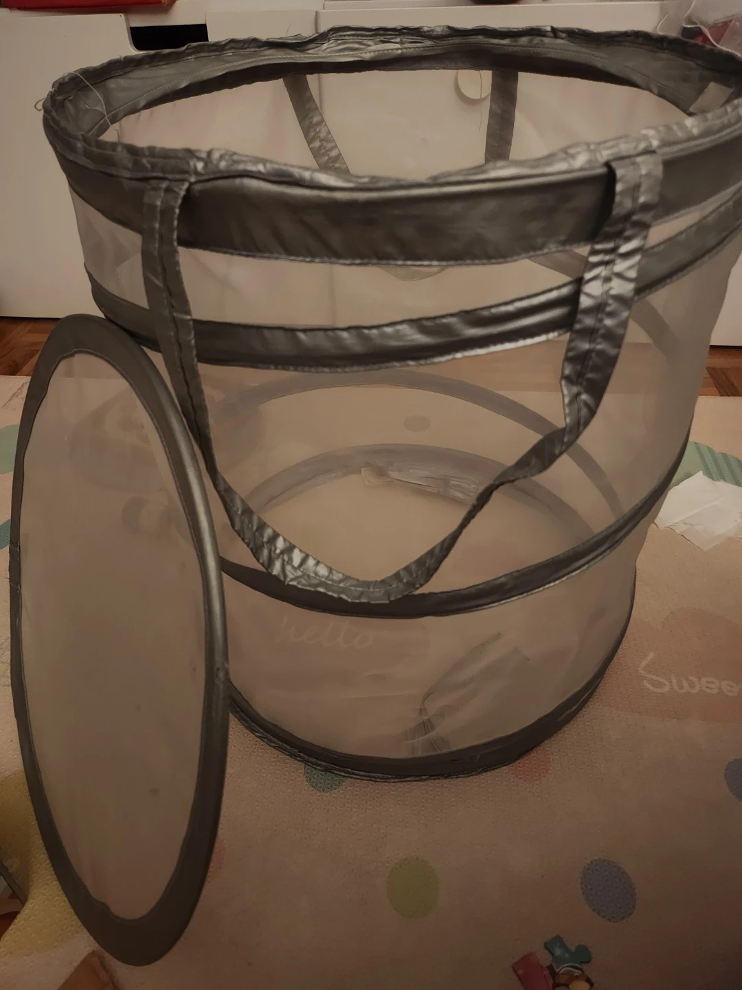 Ikea fyllen laundry basket with lid