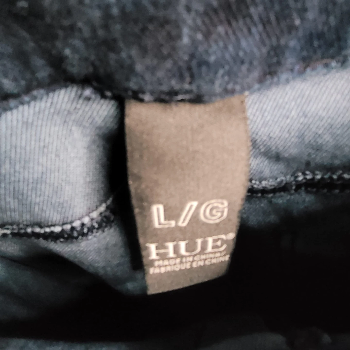 HUE dark blue denim leggings - photo 5