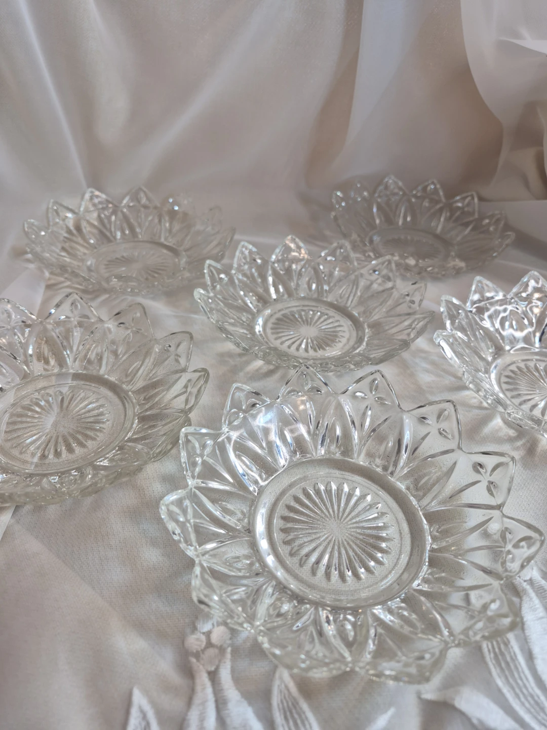 Set of 6 Beautiful Vintage Clear Federal Glass Bowls - photo 5