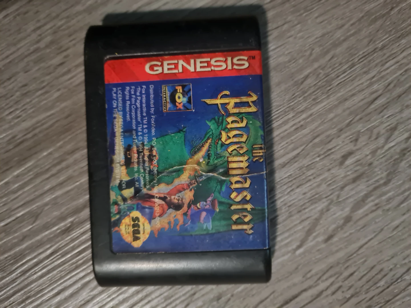 The Pagemaster Sega Genesis Game