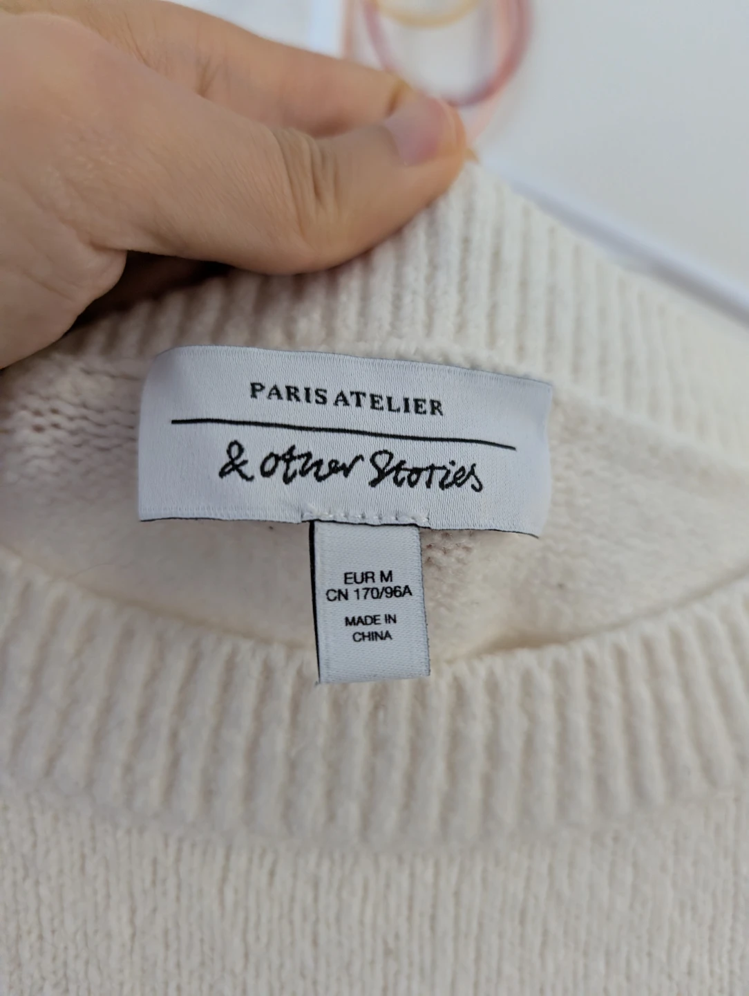 & Other Stories Cream Knit Sweater Jumper Pullover Warm Comfy - photo 2
