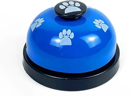 Blue Paw Print Pet Training Bell