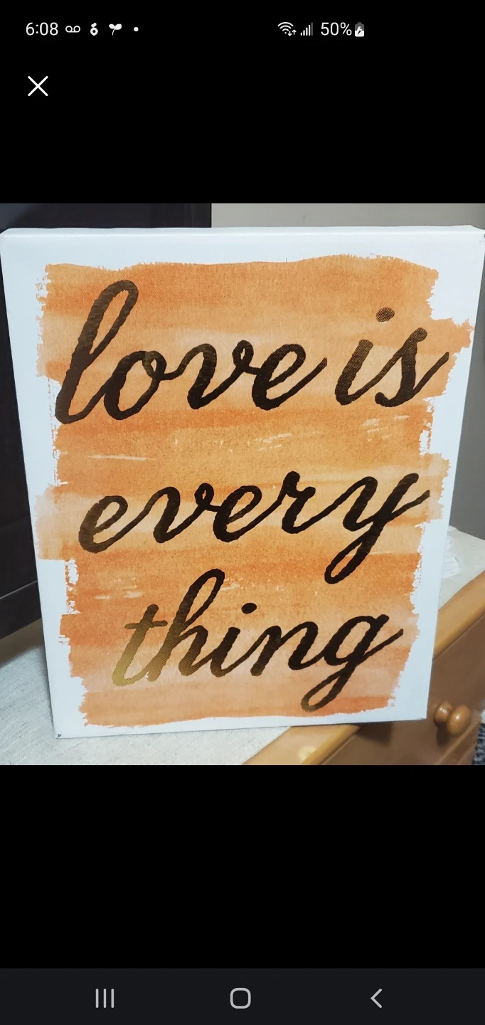 Love is Everything Canvas Wall Art 🏈🏈🏈