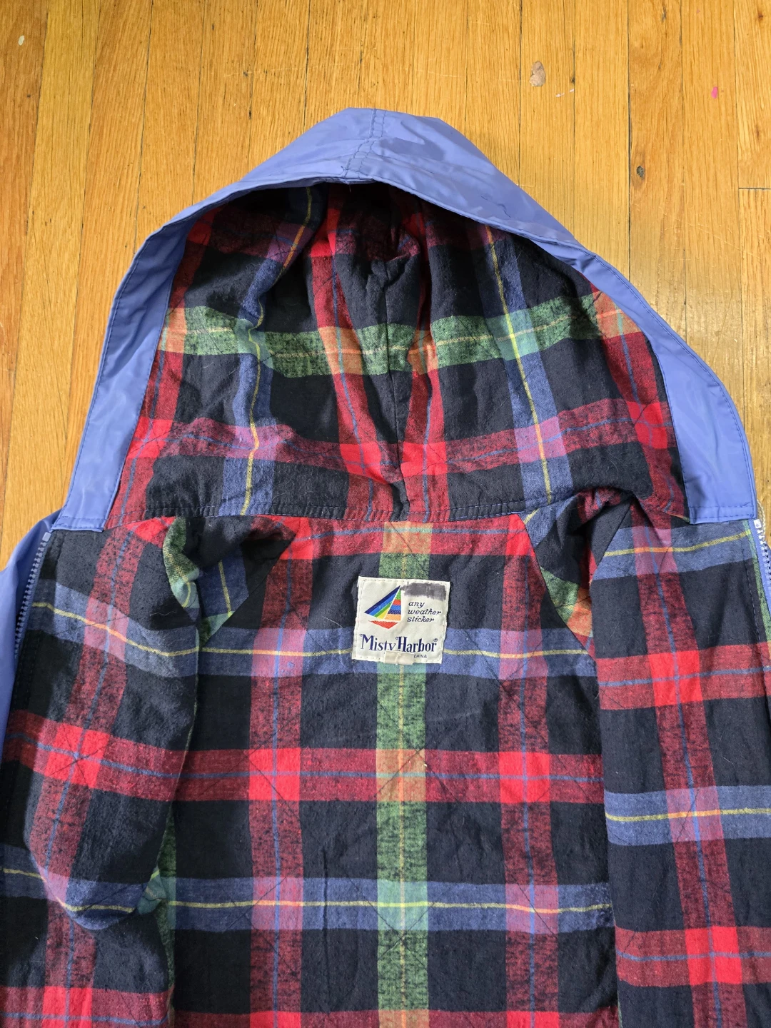 Misty Harbor Blue Plaid Lined Anorak Jacket - photo 4