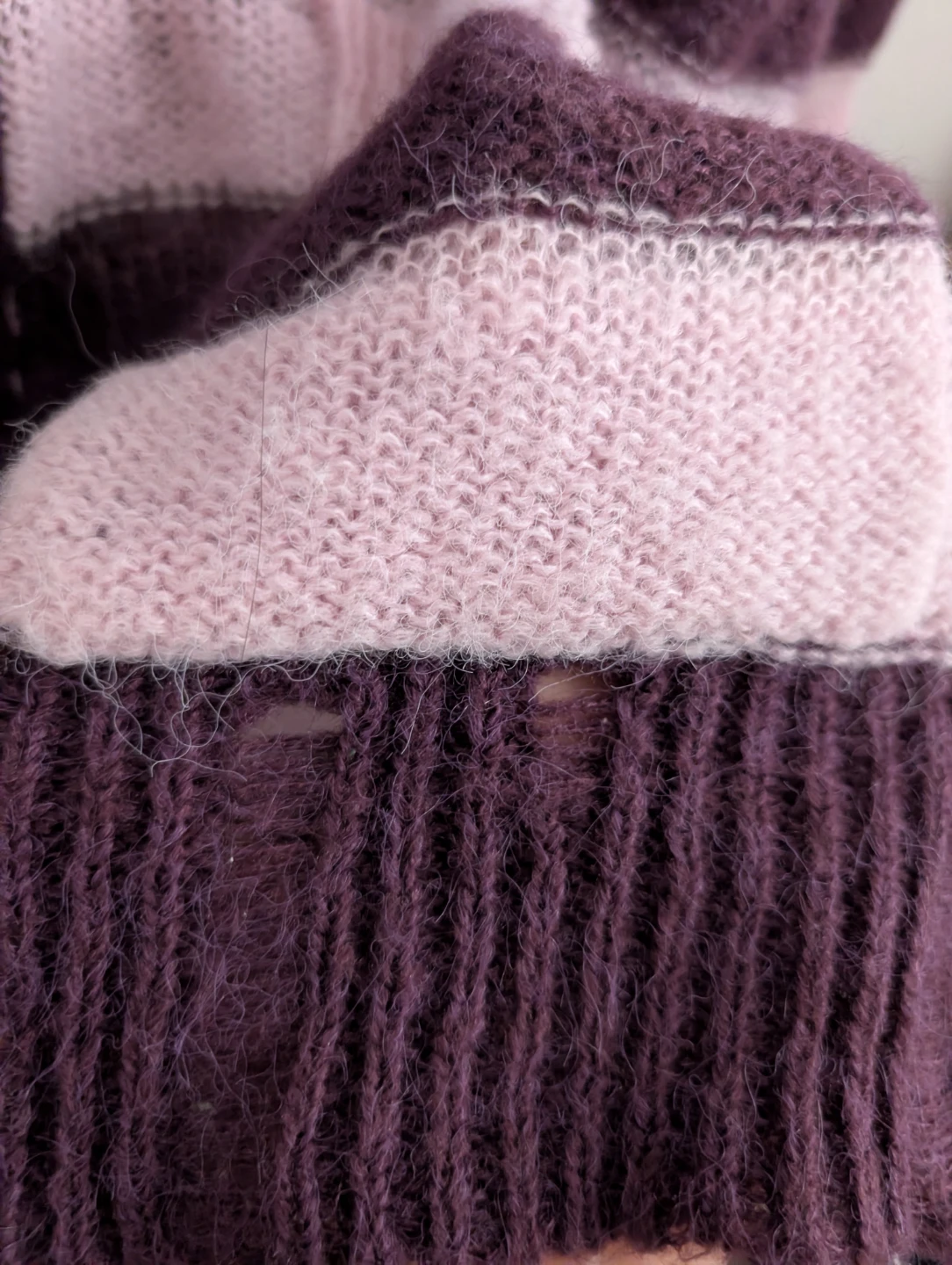 Urban Outfitters Striped Cardigan 2 pockets distressed - photo 5