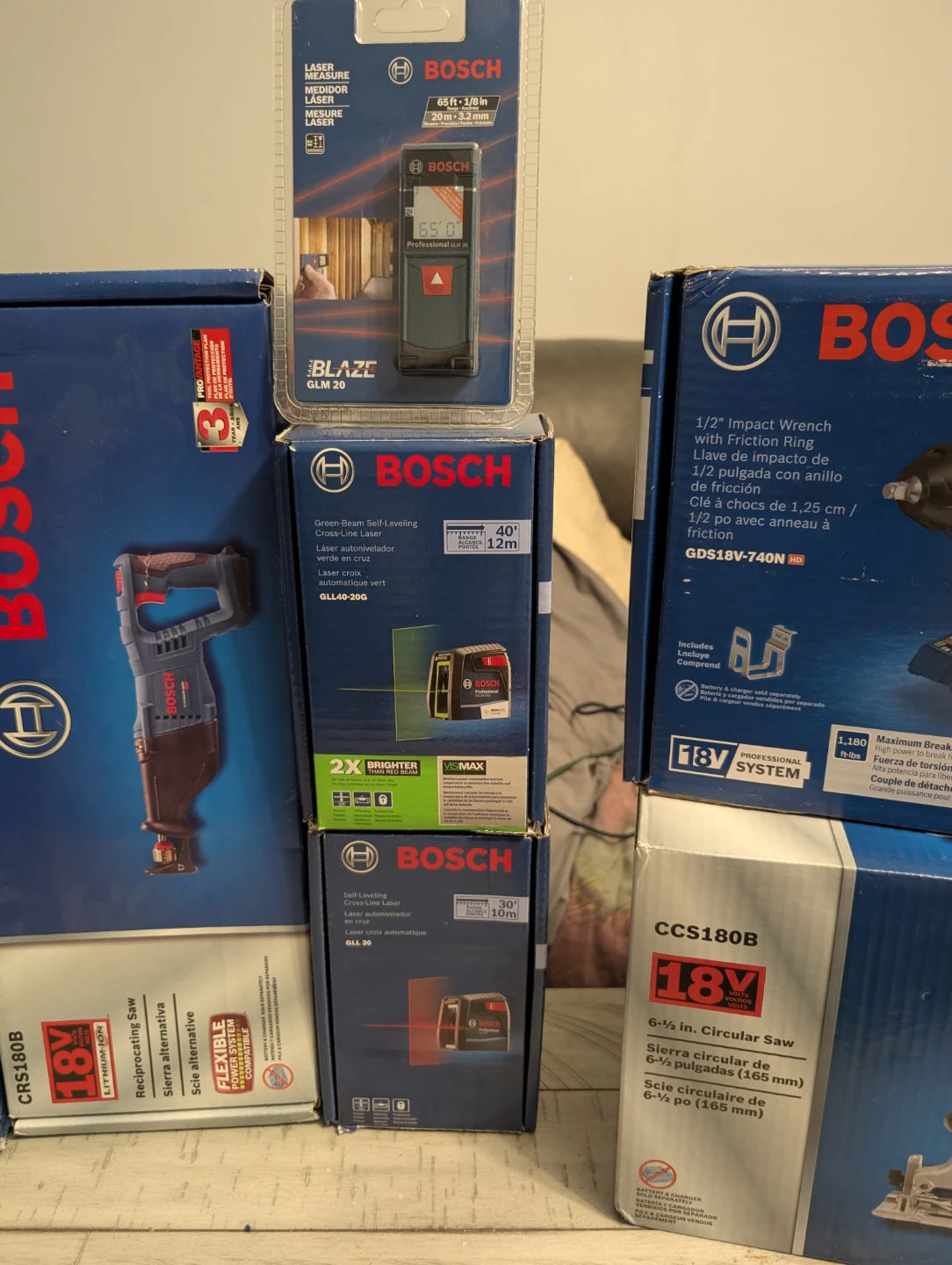 BOSCH 18V CORDLESS  COMPLETE TOOL SET - photo 3