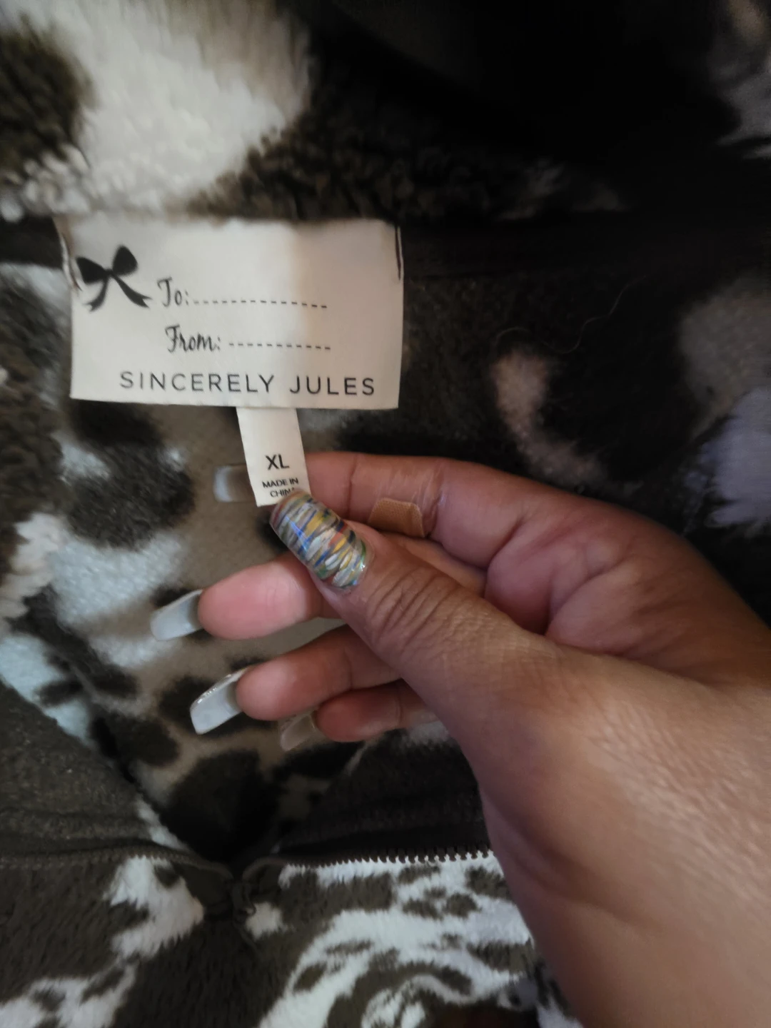 Sincerely Jules Cow Print Fleece Quarter-Zip - photo 3