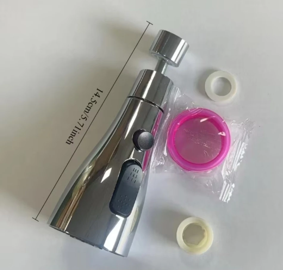 Chrome Kitchen Faucet Sprayer Head with 2 Modes