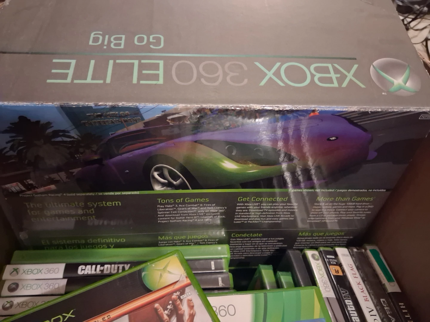 Xbox 360 Elite console and large video game bundle - photo 2