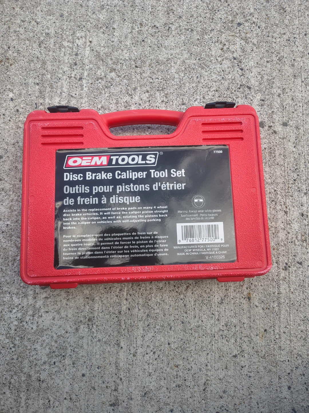 OEMTOOLS Disc Brake Caliper Tool Set 77500