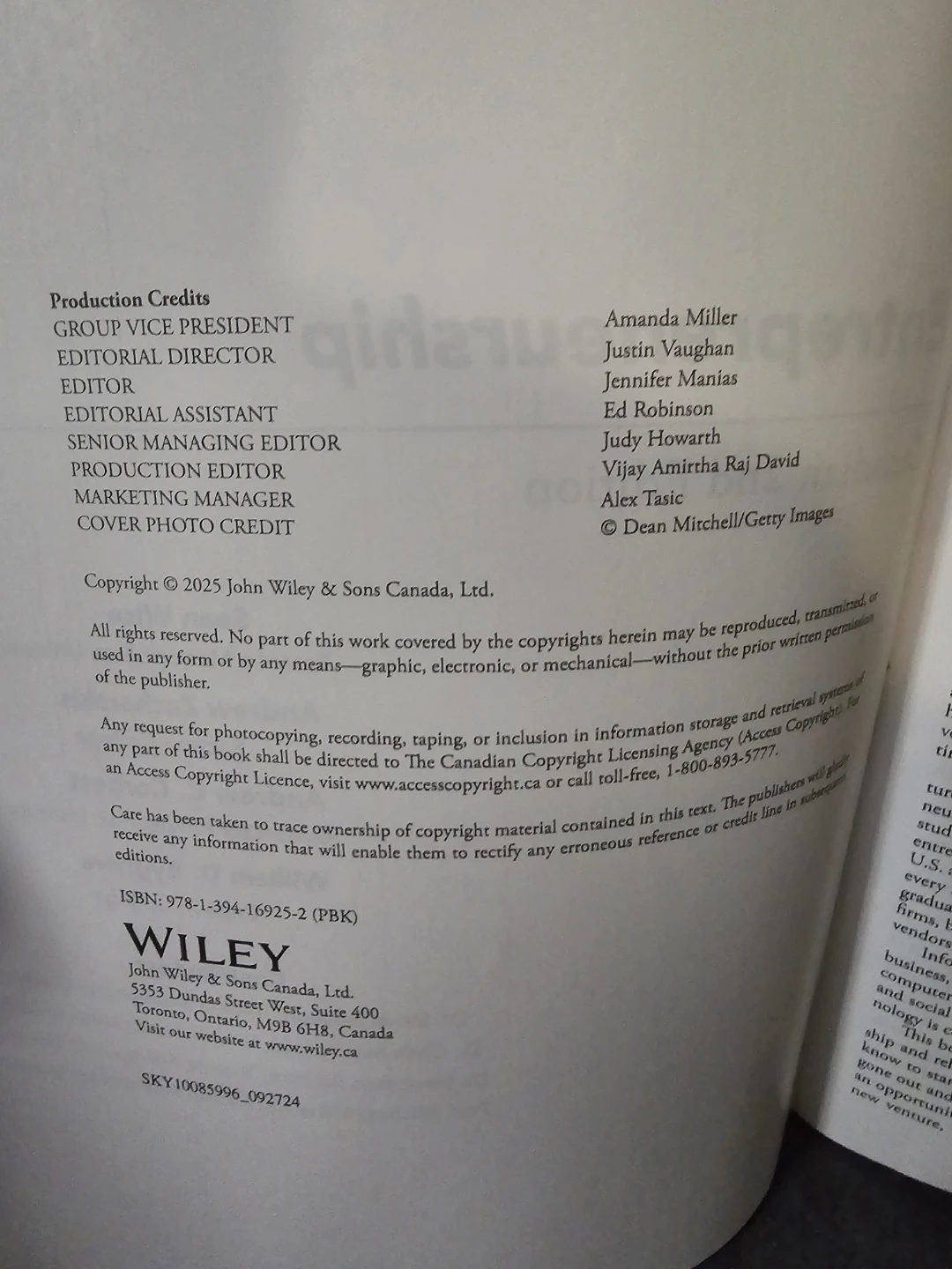 Entrepreneurship Canadian 2nd Edition Textbook - photo 2