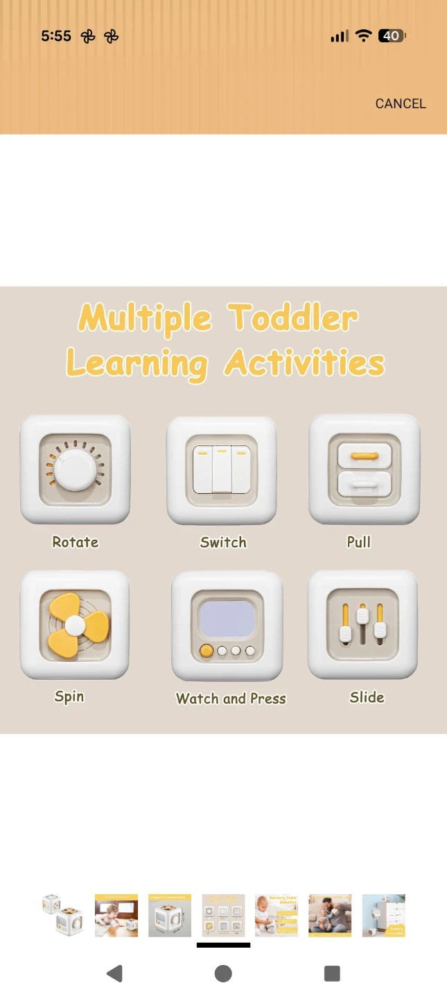 Toddler Sensory Activity Cube - photo 4