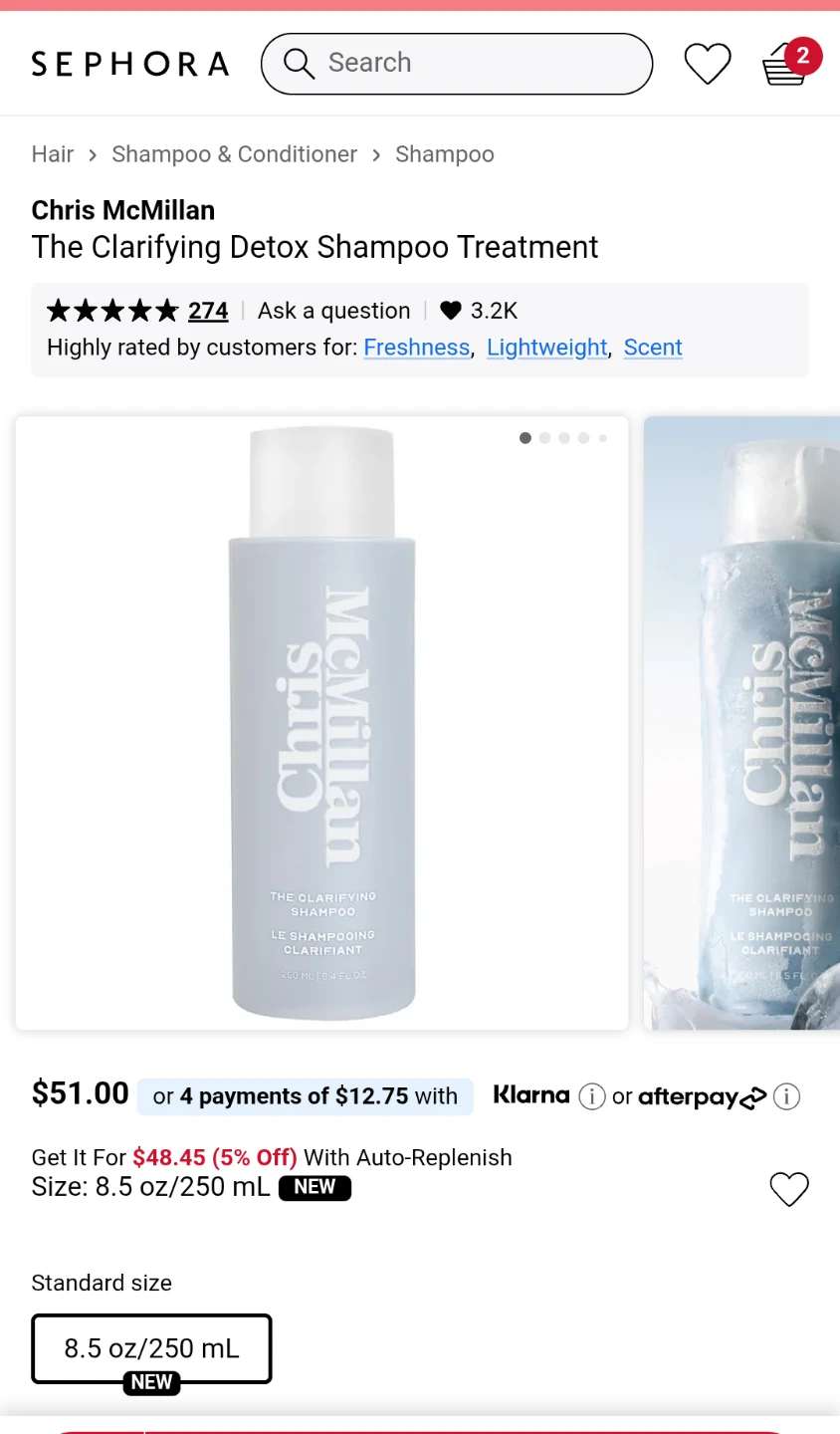 Chris McMillan The Clarifying Detox Shampoo Treatment