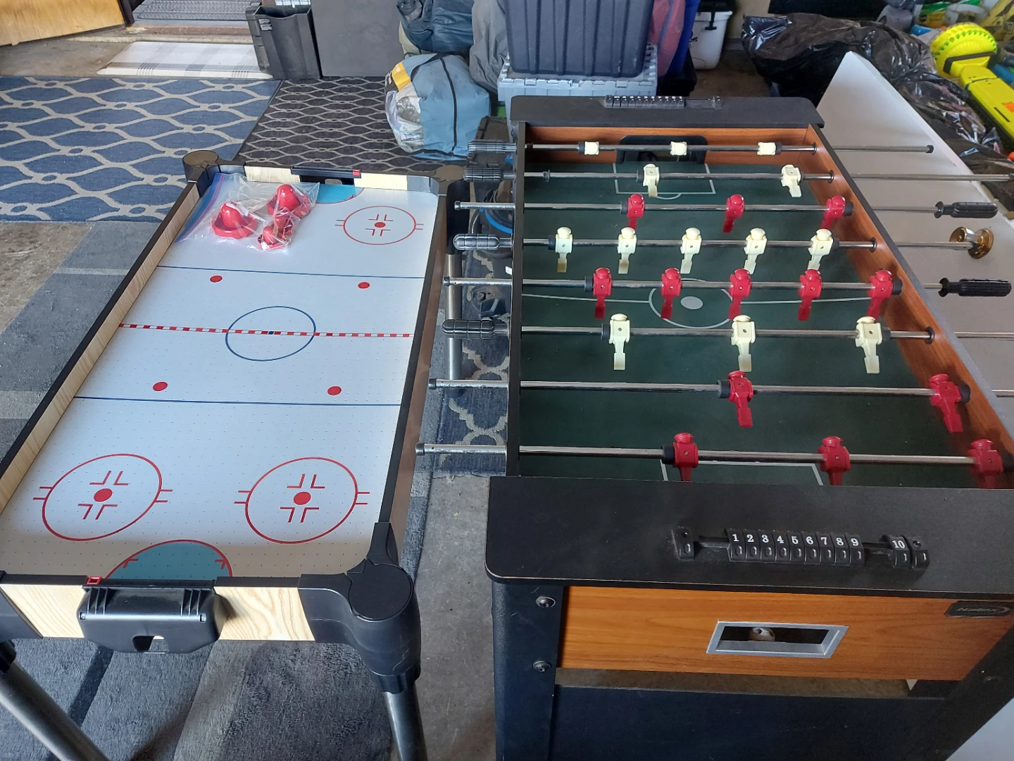 Foosball and Air Hockey Table