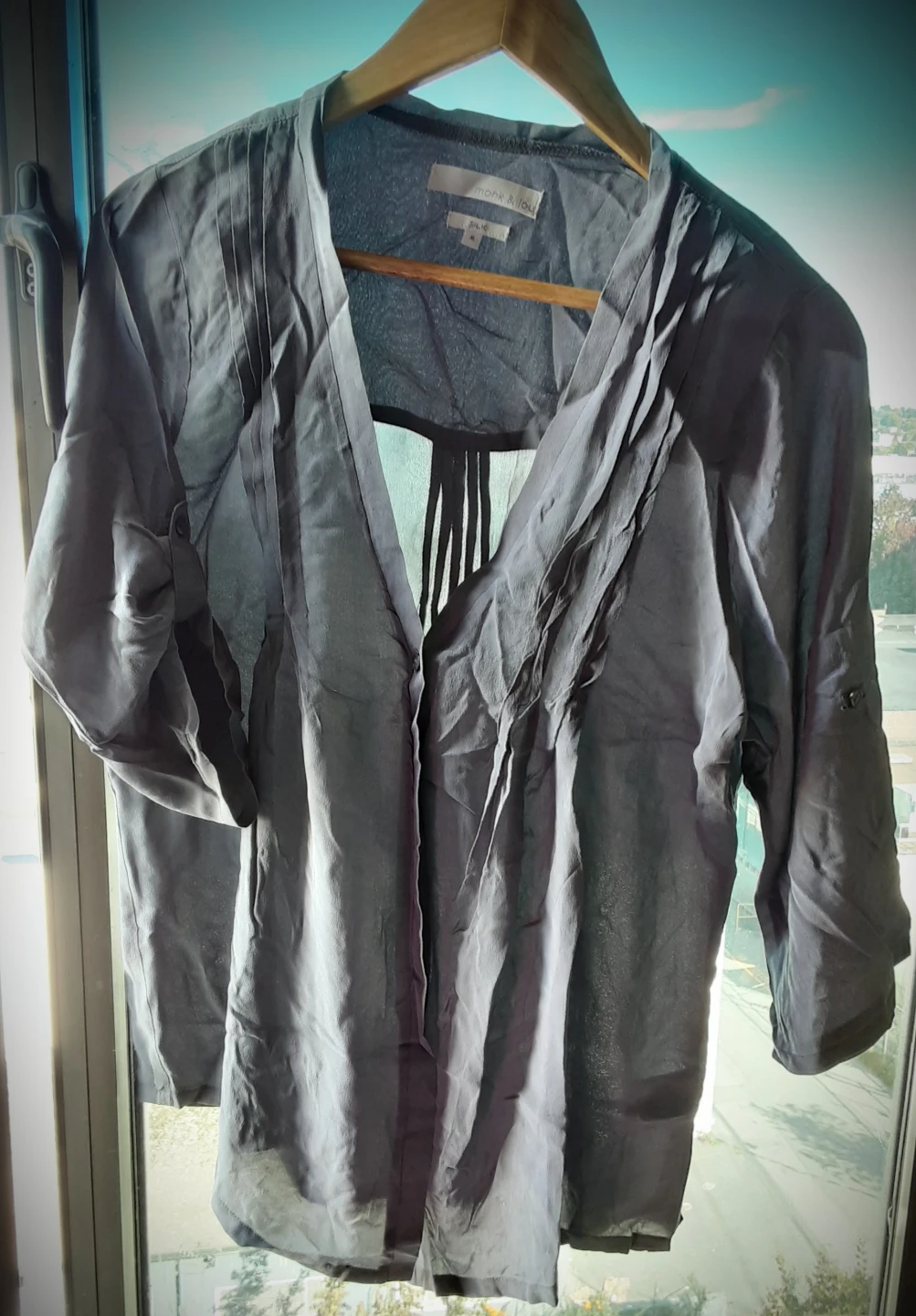 Monk & Lou 100% Silk Blouse - Size Medium - photo 2